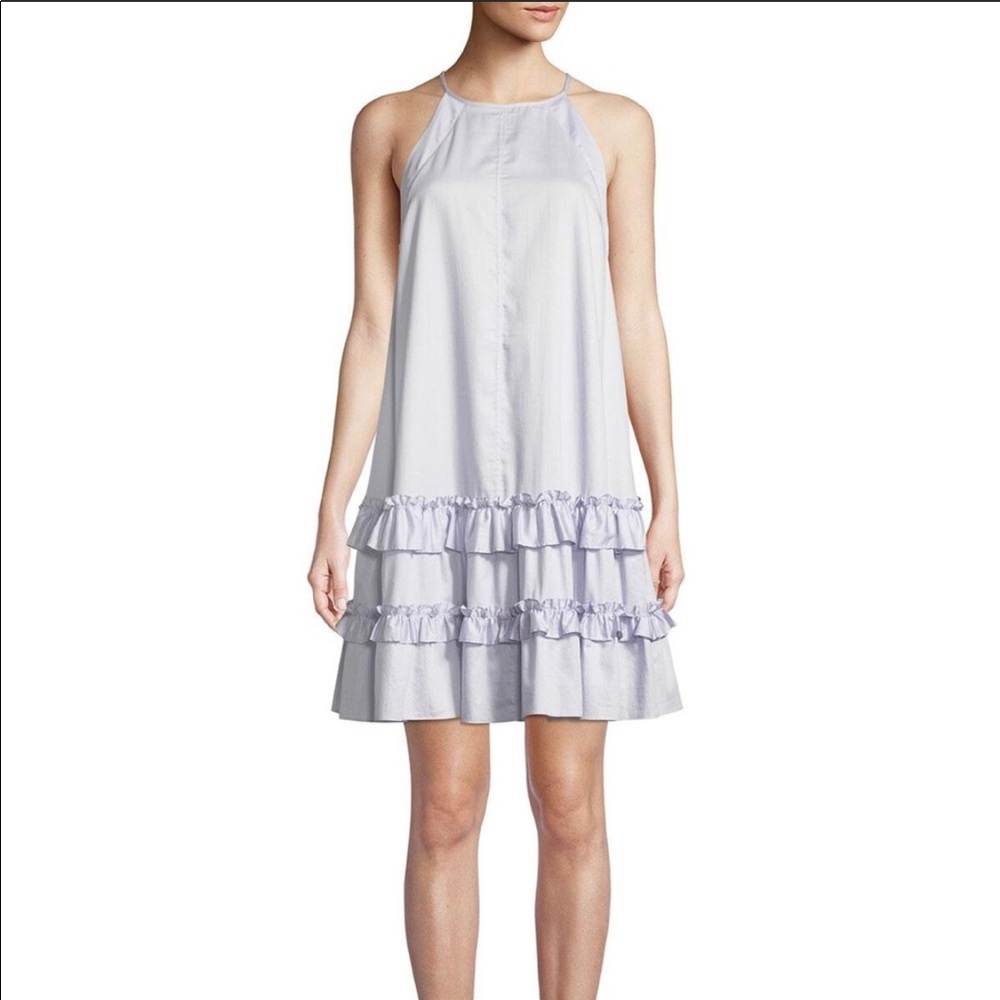 Rebecca Taylor Lavender Tank Ruffle Dress